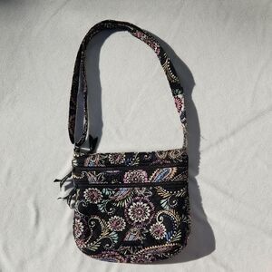 Vera Bradley Mini Hipster Crossbody – Romantic Paisley Floral Quilted Cotton